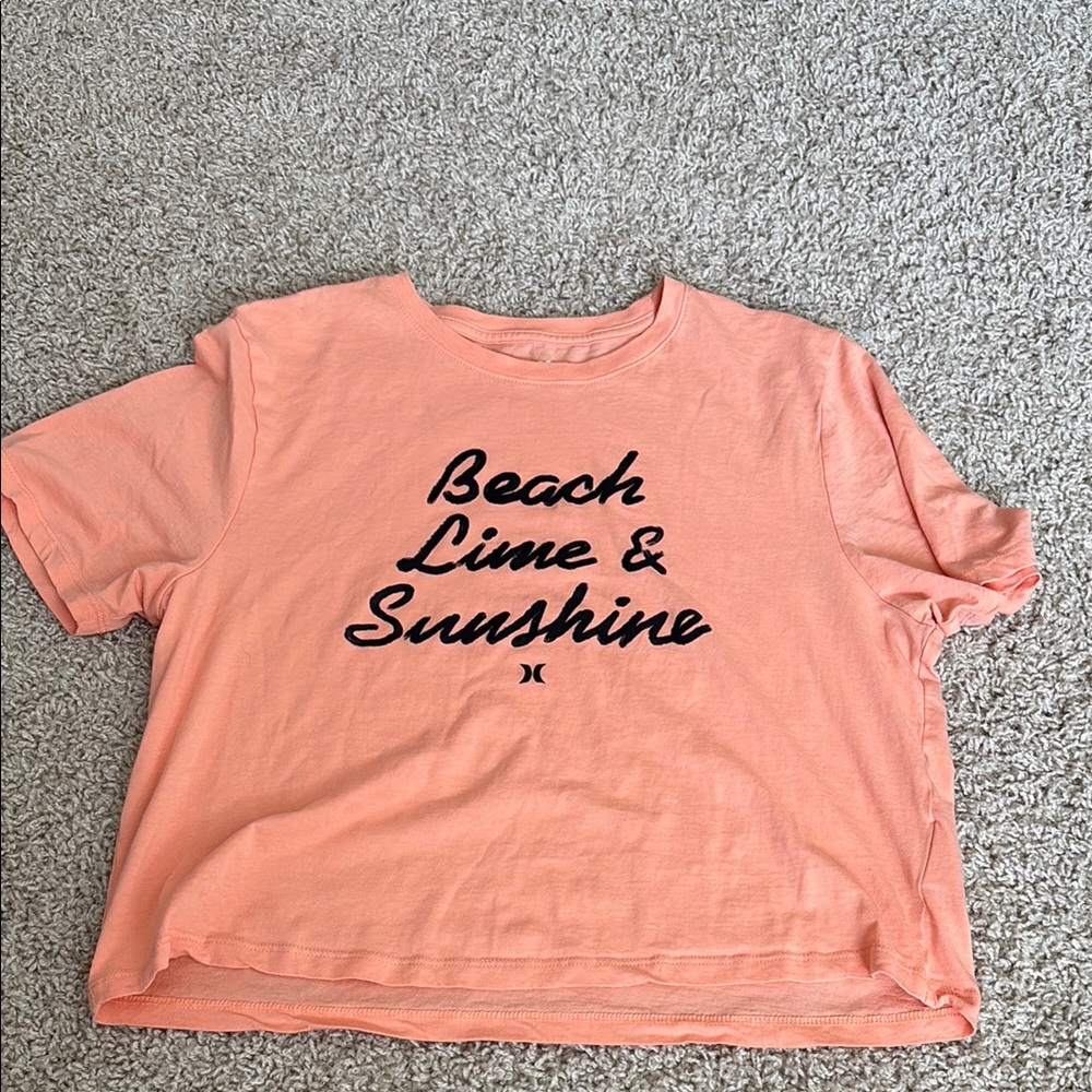 Hurley Coral crop T-Shirt